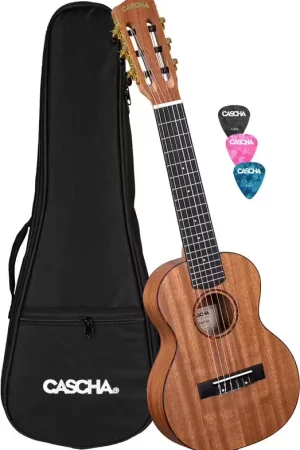 Cascha HH 2179 Guitarlele Mahogany + housse et 3 médiators - Satisfait ou remboursé