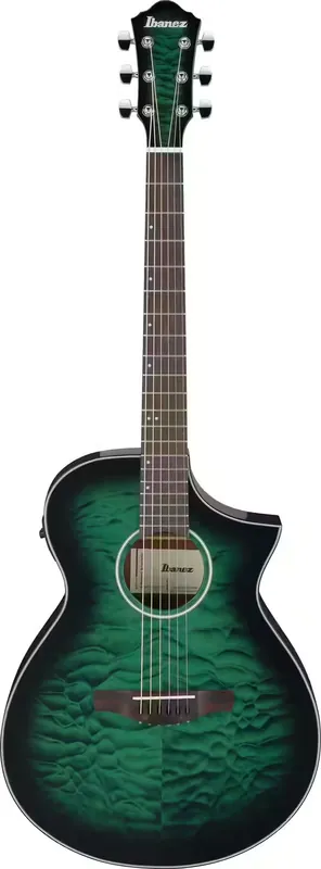 Achat sécurisé - Ibanez AEWC16QATEH Transparent Emerald Burst