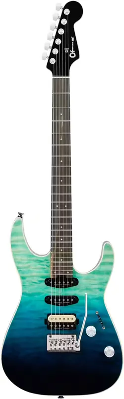 Charvel DK24 HSS 2PT EB QM Pro-Mod Plus EBO Blue Curaçao - Commandez maintenant