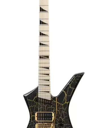 Prix imbattable | Jackson Guitars Kelly KE27 Signature Brandon Ellis Pro Plus Series MN Gold Crackle