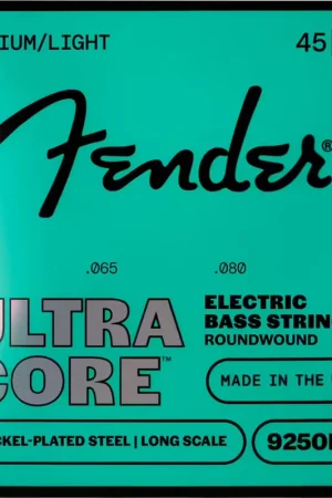 Commandez dès aujourd'hui - Fender Ultracore Bass Strings, Nickel Plated Steel, Ball End, 9250ML 45-100, (4)