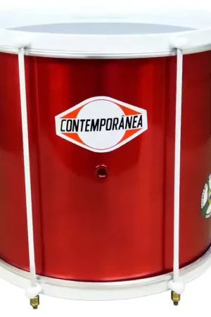 Prix promo - Contemporanea Surdo AXE 16" x 40cm - 6 tirants - Light - Rouge édition ALEGRIA