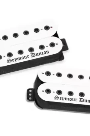 Excellente qualité | Seymour Duncan Blackened Black Winter Trembucker bridge set blanc