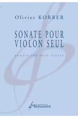 Promotion | Billaudot Sonate Violon - Korber