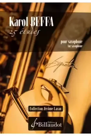 Incontournable | Billaudot 25 Études Saxophone - Beffa