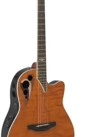 Meilleur prix - Ovation Celebrity Elite Deluxe Plus LTD 2026 Deep Contour Amber Satin CDX40P-FM-G