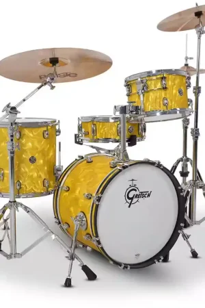 Gretsch Drums Catalina Club Yellow Satin Flame Batteries Jazz - Dépêchez-vous