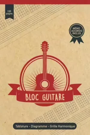 Bon prix - Paul Beuscher Publications Mini Bloc Guitare - Tabalature Diagramme Grille Harmonique - Memo Accords Inclus - 100 Pages