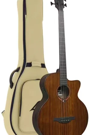 Lâg Basse Acoustique Fretless Jumbo Pan Coupé Electro, avec housse | Disponible