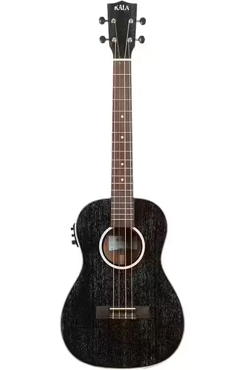 Direct usine | Kala Black Doghair Mahogany Bariton électro acoustique + housse