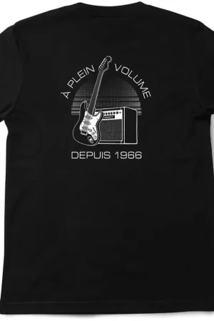 Commandez dès aujourd'hui | Hiwatt T-shirt Noir Logo Classic Blanc S