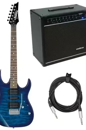 Ibanez GRX70QA-TBB Transparent Blue Burst GRX Gio + GE1040 40W | Prix exceptionnel