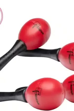 Fuzeau 2 Paires D'oeufs Sonores Maracas en Plastique Rouge Et Noir | Commandez en ligne