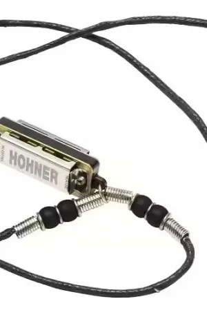 Expédition immédiate | Hohner Mini Harp Collier Noir - 4 Trous