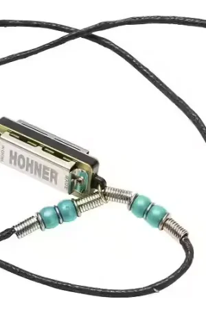 Hohner Mini Harp Collier Turquoise - 4 Trous - Dépêchez-vous