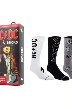 Aujourd'hui seulement | Perri's Chaussettes AC/DC 3 paires Gift Box
