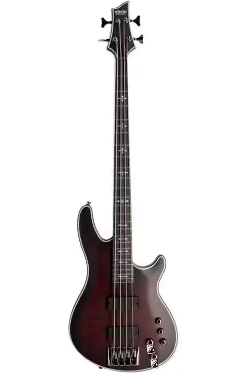 Cette semaine uniquement | Schecter B-Stock / Hellraiser Extreme 4 Basse - Crimson Red Burst Satin