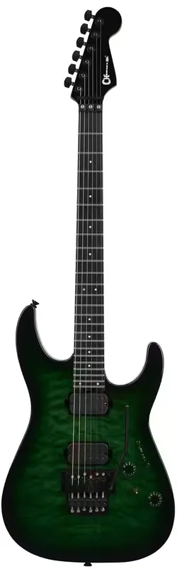 Prix en baisse - Charvel Pro-Mod Plus Dinky DK24 HH FR QM EB Ebo Cloaked Emerald Green
