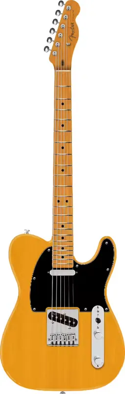 Très bien noté - Fender Telecaster 75 Anni Player II Baritone, MN Butterscotch Blonde