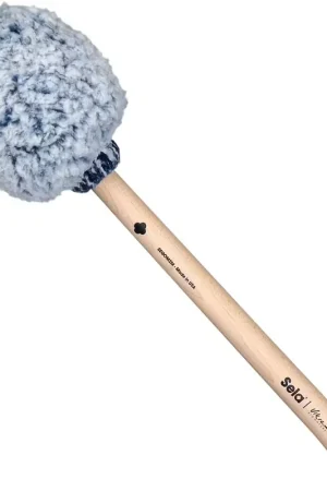 Se termine bientôt | Sela Percussion Baguette de gong Vikrampal Deep Earth - Médium, bleu givré