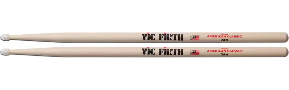 Livraison express - Vic Firth 7AN - American Classic Hickory Olives Nylon
