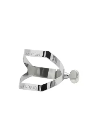 Selmer Ligature Sax Baryton/Basse Argentée (Bec Ébonite) - Déstockage
