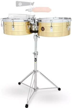 Latin Percussion LP257-B -Timbales Tito Puente Signature 14/15 - Laiton - Prêt à expédier