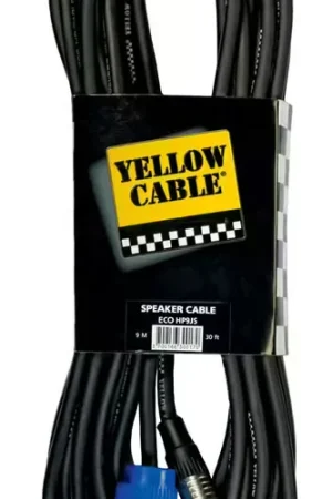 Yellow Cable Cordon HP Speakon Jack Mono 9 M | Livraison express