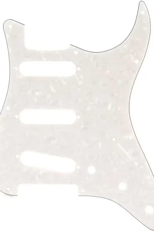 Fender Pickguard Strat SSS White Pearl - Dépêchez-vous
