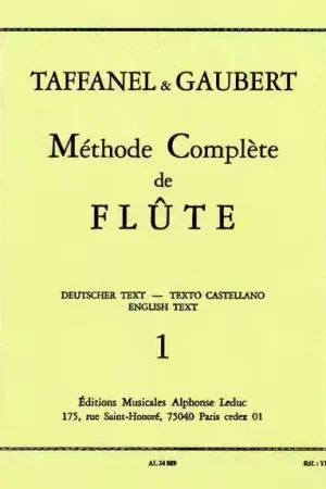 Prix réduit - Leduc Taffanel/gaubert - Methode Complete De Flute Livre 1