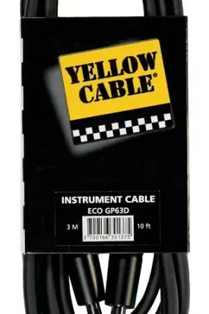 Yellow Cable Cordon Jack Jack Diam. 6 - 3M - Promotion