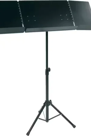 RTX Puvx Pupitre D'orchestre 2 Volets Pliables - Noir | Offre exclusive