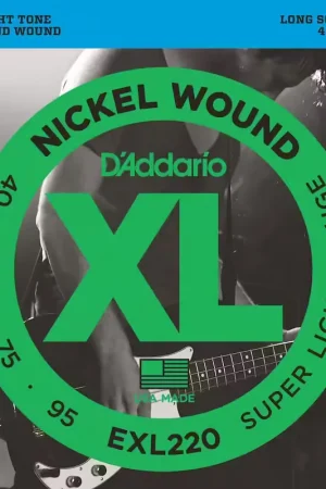 Qualité premium | D'addario And Co EXL220 Nickel Wound Long Scale Super Light 40-95