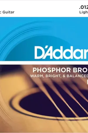 D'addario And Co EJ16 Phosphor Bronze Light 12-53 - Prix imbattable