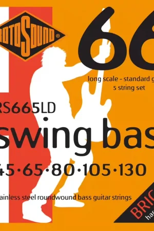 Rotosound Swing Bass 66 RS665LD Stainless Steel 5 String 45130 - Commandez en ligne