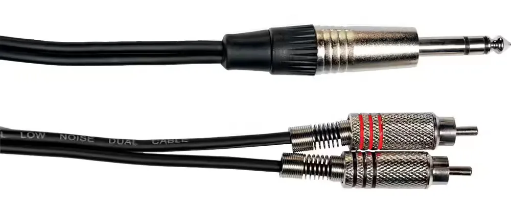Yellow Cable Cordon 2 RCA Jack Stéréo 3 M - Prix exceptionnel