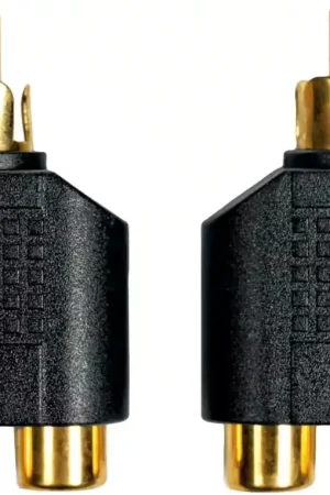 Très populaire | Yellow Cable Adaptateur RCA Male 2 RCA Fem. - Lot de 2