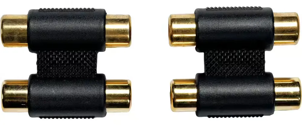 Achetez dès maintenant - Yellow Cable Adaptateur RCA Fem. 2 RCA Fem. - Lot de 2