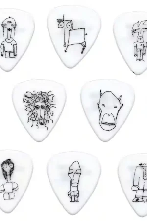 Offre spéciale - D'addario And Co Joe Satriani Guitar Picks White 10 Pack Heavy