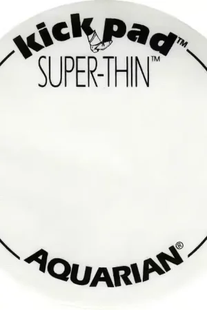 Retour facile | Aquarian STKP1 - Patch Peau Grosse Caisse Simple Kick Pad (tres Fin)