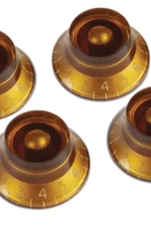 Gibson Accessories Top Hat Knobs Vintage Amber 4 Pack | Offre à durée limitée