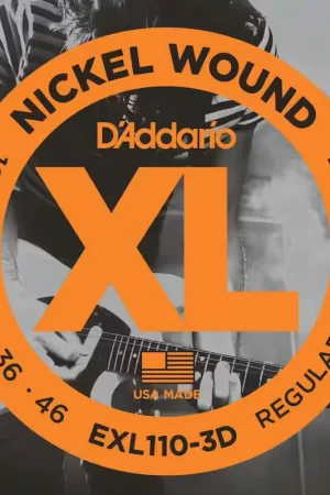 D'addario And Co EXL110-3D Nickel Wound Regular Light 10-46 Pack de 3 - Remise supplémentaire