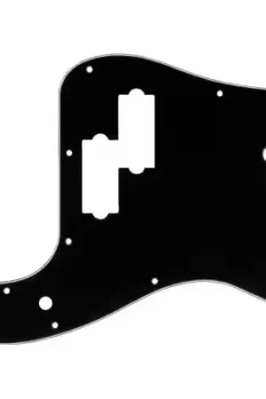 Envoi rapide | Fender Pickguard Precision Bass 13-Hole Mount (With Truss Rod Notch) Black 3-Ply