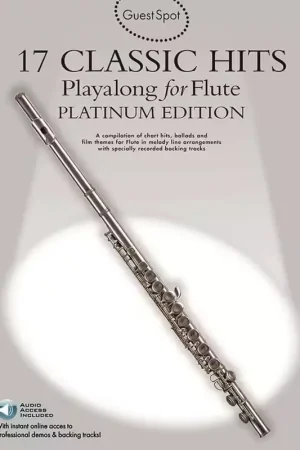 Prix réduit | Wise Publications GUEST SPOT PLATINUM - 17 CLASSIC HITS + 2AUDIO EN LIGNE - FLUTE