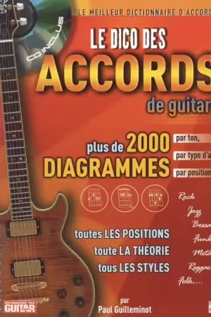 Hit Diffusion Dico Des 2000 Accords De Guitare + CD - Disponible à la commande