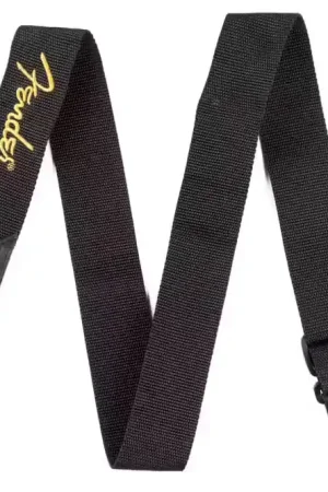 Best-seller | Fender 2" Black Poly Strap W/ Yellow Logo