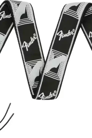 Fender 2" Monogrammed Strap Black/Light Grey/Dark Grey | Haute qualité