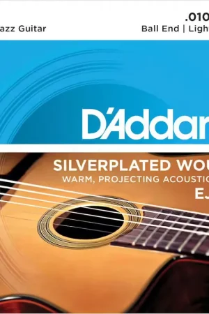 D'addario And Co EJ83L Gypsy Jazz Silverplated Wound Ball End Light 10-44 | Prix réduit