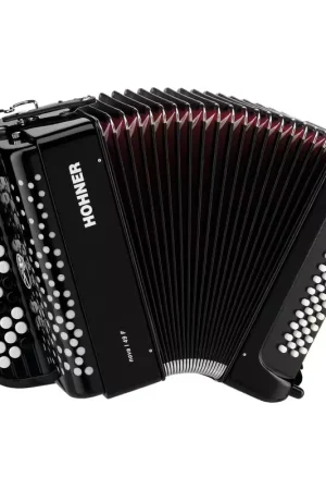 Top des ventes - Hohner Nova I 49F Noir Touches Boutons En Sol/sol