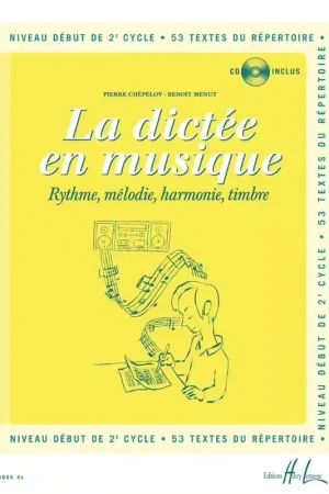 Achetez maintenant | Lemoine Chepelov P. / Menut B. - La Dictee En Musique Vol.4 + CD - Debut Du 2eme Cycle